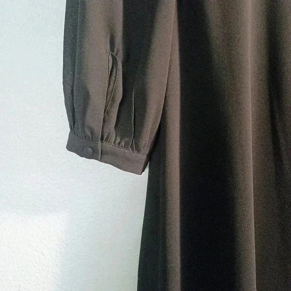 Lulus Love You So Black Long Sleeve Maxi Dress NWOT Size Large - Picture 8 of 13